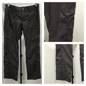 ATHLETICA Petites Dark Gray Adjustable Hem Length Zip Pockets Hiking Pant